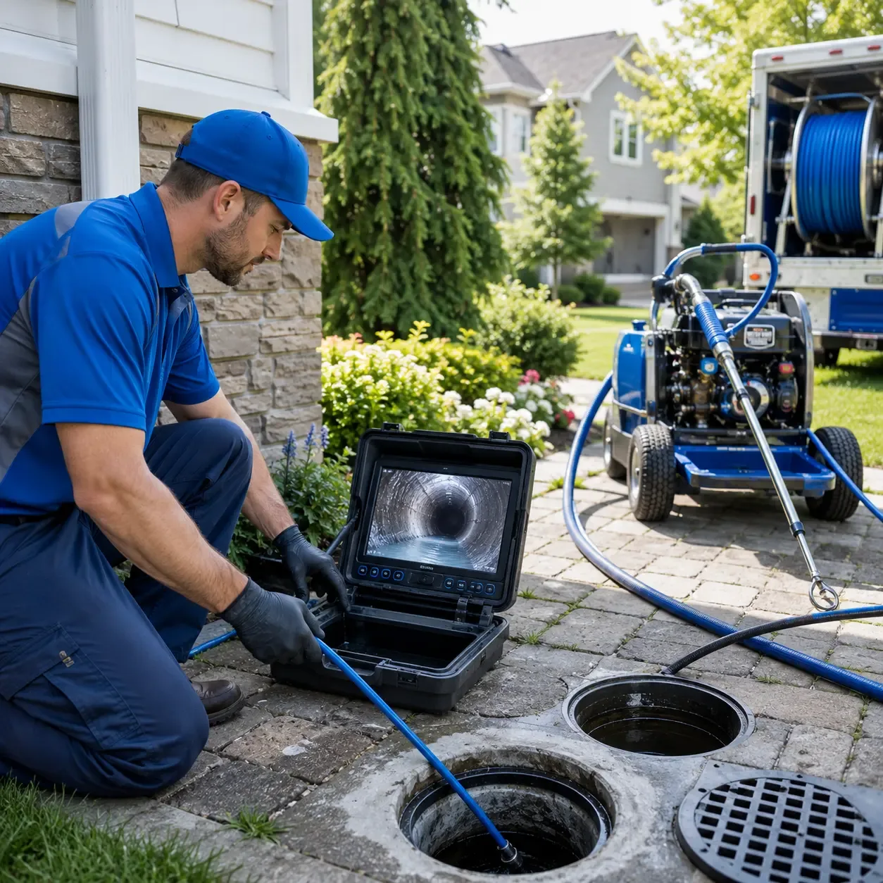 Outdoor drain cleaning professionals serving Eben Junction, MI